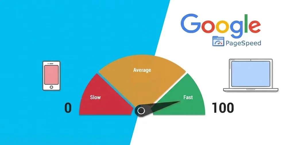 High-performance web development by Zoic Digital achieving Google PageSpeed scores of 90+ to ensure fast loading for professional business websites.