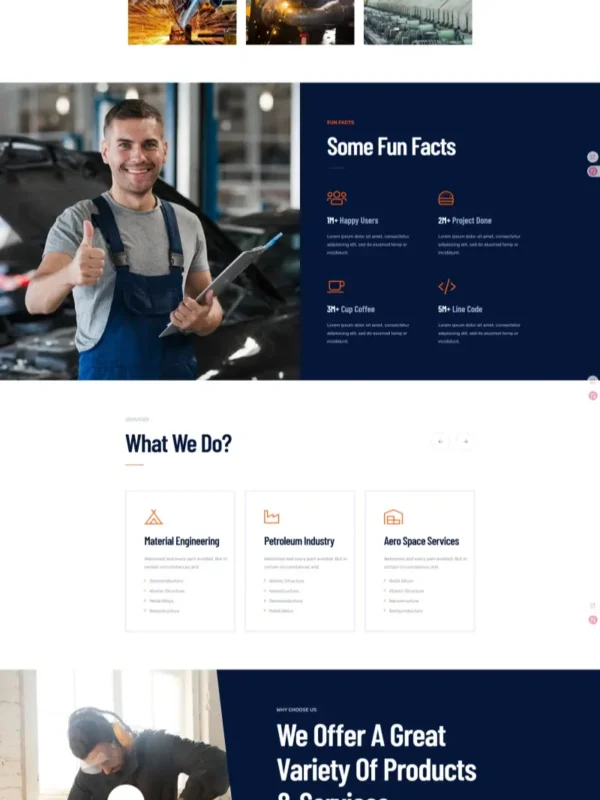 Best Manufacturing Websites | Premium MF-05 Industrial Template - Zoic Digital