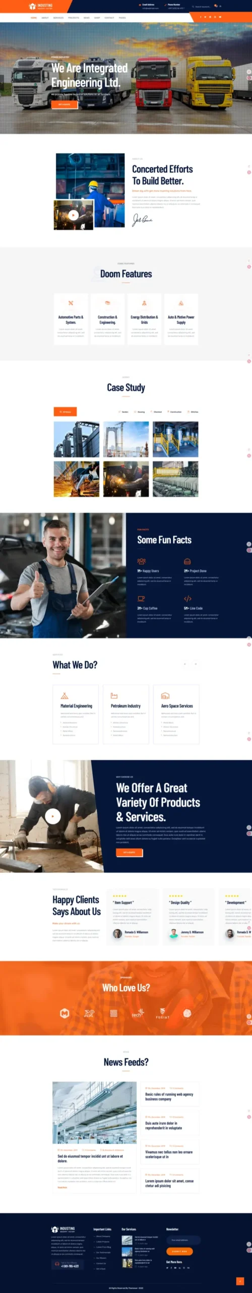 Best Manufacturing Websites | Premium MF-05 Industrial Template - Zoic Digital