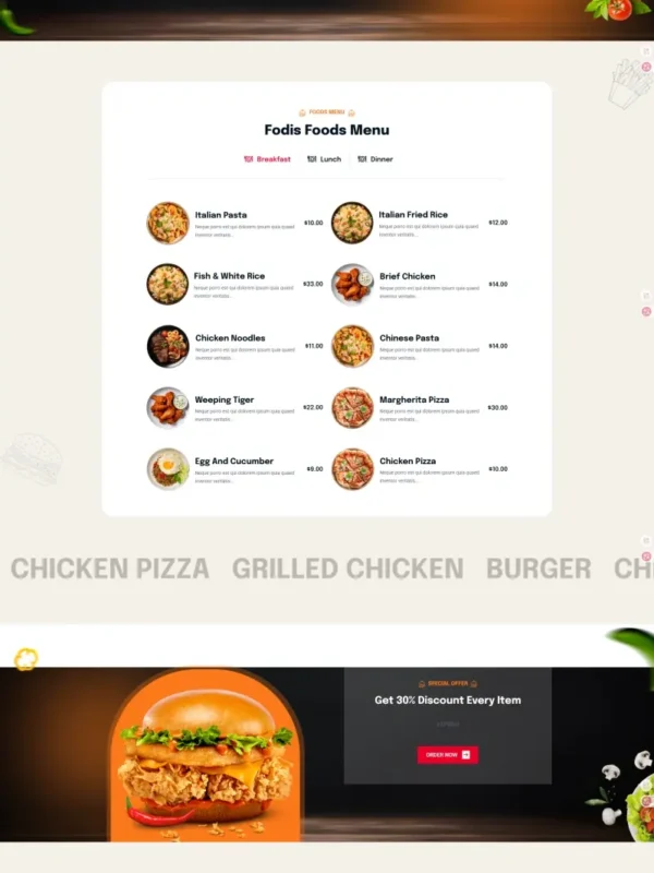 Best Restaurant Web Design | Premium RR-05 Hospitality Framework - Zoic Digital