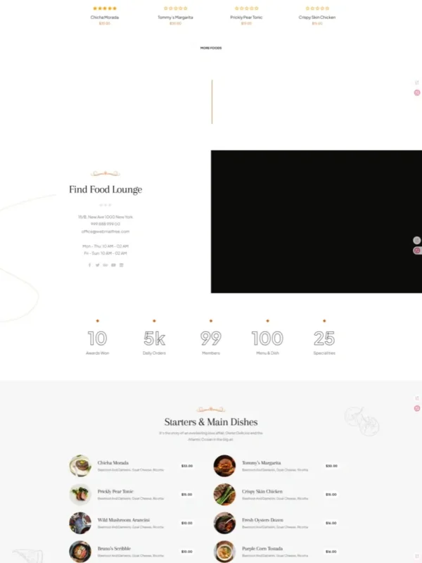 Best Restaurant Website Design | Premium RR-04 Template - Zoic Digital