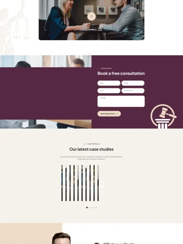 Custom Attorney Website Design | Elite LM-06 Law Firm Template - Zoic Digital