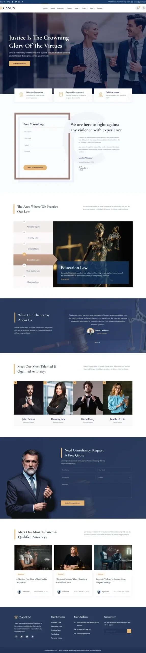 Custom Lawyer Website Design | Elite LM-08 Law Firm Template - Zoic Digital