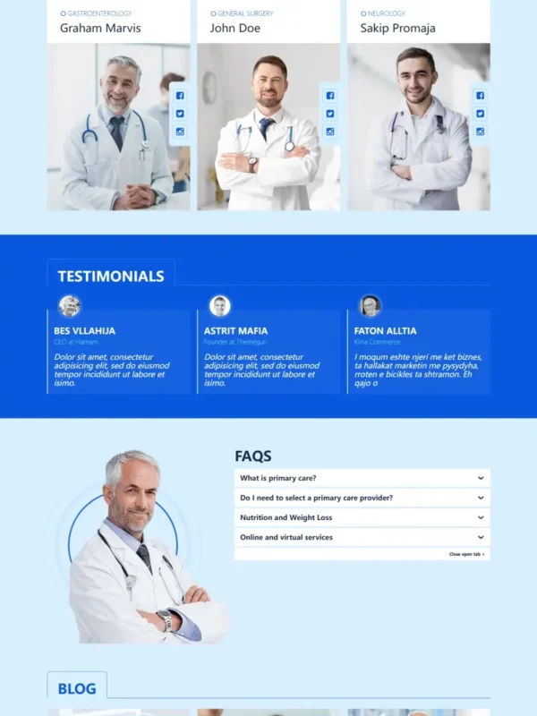 Doctor Website Design | Premium MD-04 Healthcare Template - Zoic Digital