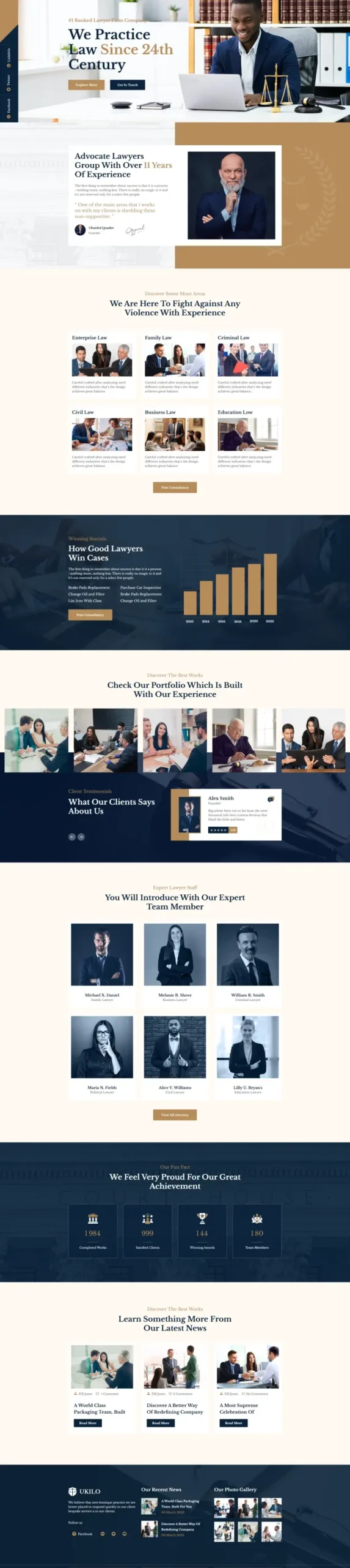 Family Law Attorney Website Design Portfolio LM-05