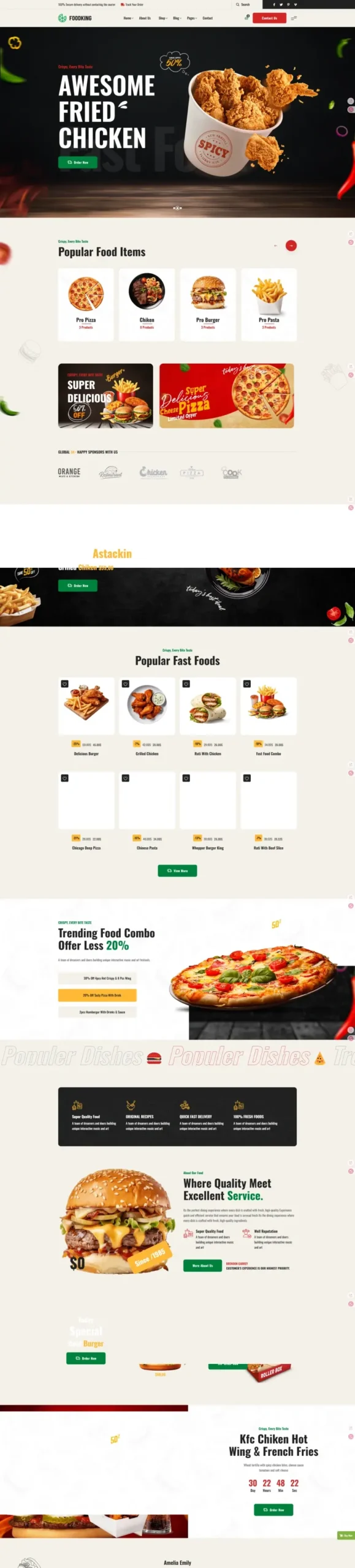 Good Restaurant Website Design | Professional RR-09 Template - Zoic Digital