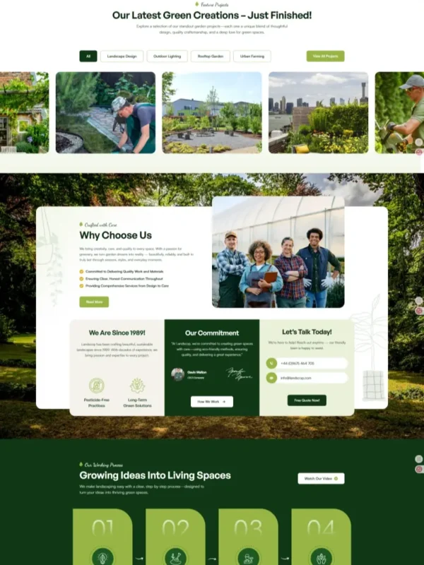 Landscape Company Website Design | High-Performance LC-06 Template - Zoic Digital