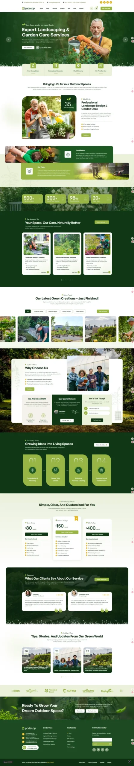 Landscape Company Website Design | High-Performance LC-06 Template - Zoic Digital