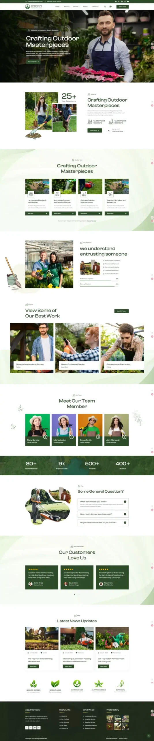 Lawn Care Website Design | High-Conversion LC-03 Template - Zoic Digital