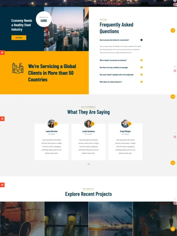 Manufacturing Web Design | Industrial MF-01 Template - Zoic Digital