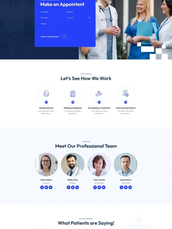 Medical Clinic Website Design | MD-05 Professional Healthcare Template
