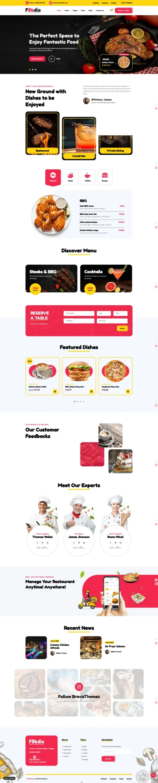 Top Restaurant Website Design | Premium RR-06 Framework - Zoic Digital