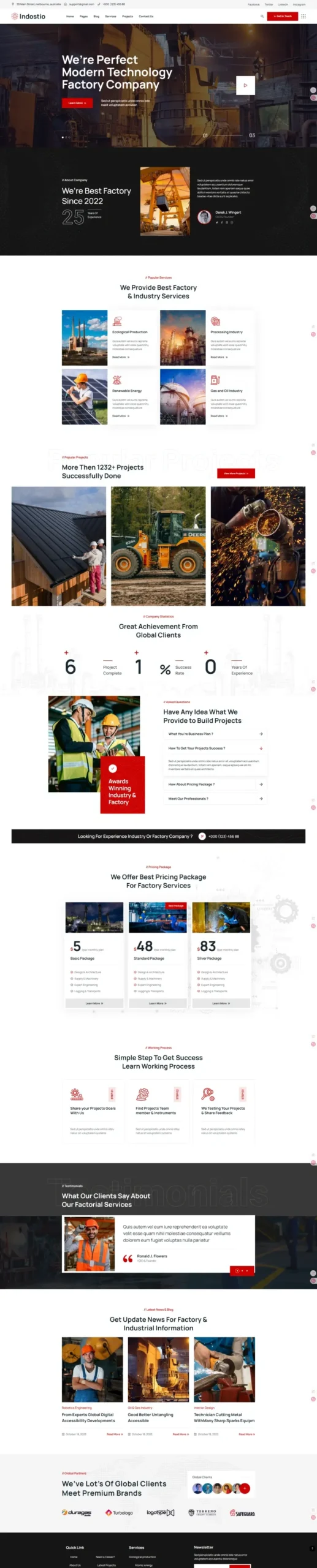 Web Design for Manufacturing Companies | Industrial MF-04 Solution - Zoic Digital