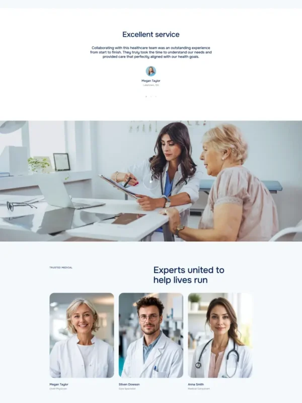 Website Design For Medical Practice | MD-01 Healthcare Template - Zoic Digital